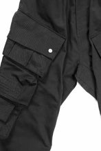 画像をギャラリービューアに読み込む, A.F ARTEFACT TWILL DROPCROTCH CARGO PANTS (BLACK)