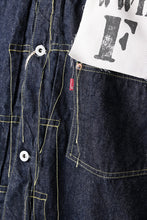 画像をギャラリービューアに読み込む, FULLCOUNT WWⅡ model Brown Cotton Denim Jacket / 13.7oz Zimbabwe Selvedge Denim (INDIGO BLUE / ONE WASHED)