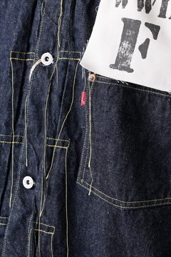 画像をギャラリービューアに読み込む, FULLCOUNT WWⅡ model Brown Cotton Denim Jacket / 13.7oz Zimbabwe Selvedge Denim (INDIGO BLUE / ONE WASHED)