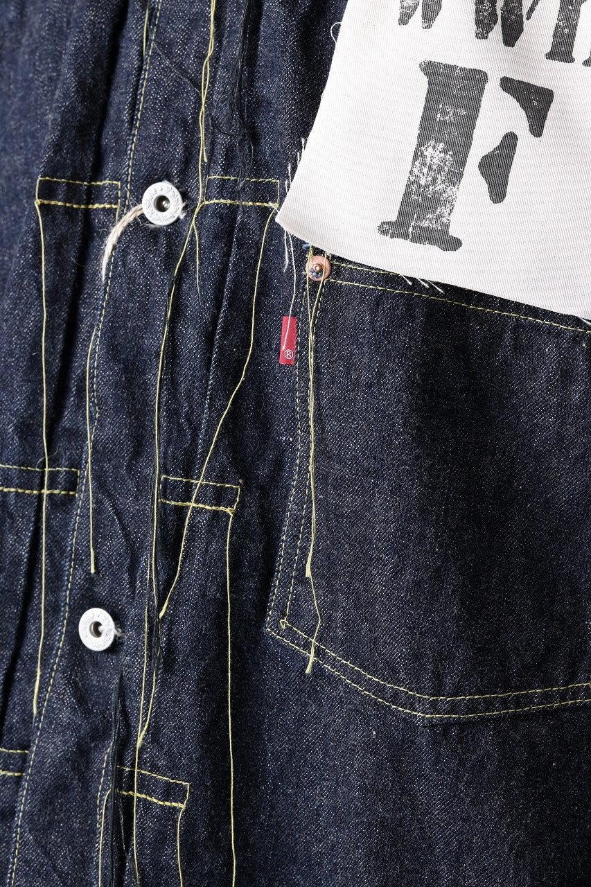 画像をギャラリービューアに読み込む, FULLCOUNT WWⅡ model Brown Cotton Denim Jacket / 13.7oz Zimbabwe Selvedge Denim (INDIGO BLUE / ONE WASHED)