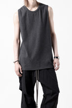 画像をギャラリービューアに読み込む, N/07 NO SLEEVE TOP / SUPER STRETCH BARE TELECO (HEATHER GREY)