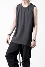 画像をギャラリービューアに読み込む, N/07 NO SLEEVE TOP / SUPER STRETCH BARE TELECO (HEATHER GREY)