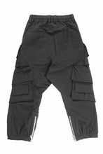 画像をギャラリービューアに読み込む, A.F ARTEFACT TWILL DROPCROTCH CARGO PANTS (BLACK)