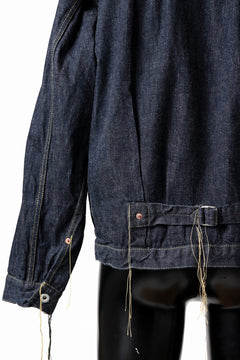 画像をギャラリービューアに読み込む, FULLCOUNT WWⅡ model Brown Cotton Denim Jacket / 13.7oz Zimbabwe Selvedge Denim (INDIGO BLUE / ONE WASHED)