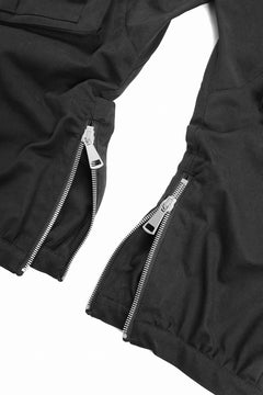 画像をギャラリービューアに読み込む, A.F ARTEFACT TWILL DROPCROTCH CARGO PANTS (BLACK)
