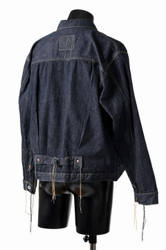 画像をギャラリービューアに読み込む, FULLCOUNT WWⅡ model Brown Cotton Denim Jacket / 13.7oz Zimbabwe Selvedge Denim (INDIGO BLUE / ONE WASHED)