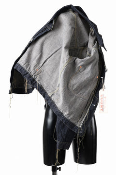 画像をギャラリービューアに読み込む, FULLCOUNT WWⅡ model Brown Cotton Denim Jacket / 13.7oz Zimbabwe Selvedge Denim (INDIGO BLUE / ONE WASHED)