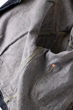 画像をギャラリービューアに読み込む, FULLCOUNT WWⅡ model Brown Cotton Denim Jacket / 13.7oz Zimbabwe Selvedge Denim (INDIGO BLUE / ONE WASHED)