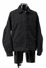 画像をギャラリービューアに読み込む, CAPERTICA BIG JEAN JACKET / NAPPING MOLESKIN (BLACK)