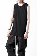 画像をギャラリービューアに読み込む, N/07 NO SLEEVE TOP / SUPER STRETCH BARE TELECO (BLACK)