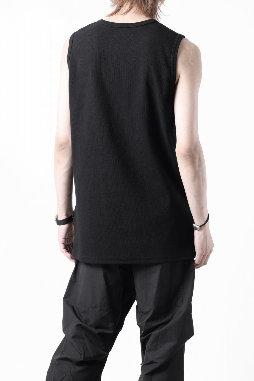 画像をギャラリービューアに読み込む, N/07 NO SLEEVE TOP / SUPER STRETCH BARE TELECO (BLACK)