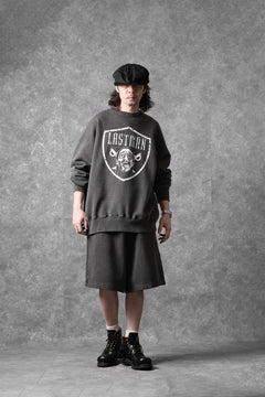 画像をギャラリービューアに読み込む, LASTMAN LOGO SWEAT SHORTS (BLACK)