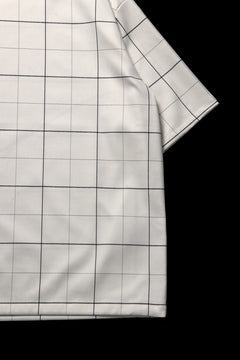 画像をギャラリービューアに読み込む, N/07 exclusive MOCK NECK HALF SLEEVE PULLOVER / WINDOWPANE CHECK TR TWILL (IVORY)
