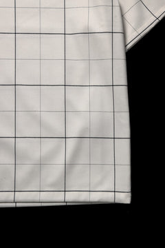 画像をギャラリービューアに読み込む, N/07 exclusive MOCK NECK HALF SLEEVE PULLOVER / WINDOWPANE CHECK TR TWILL (IVORY)