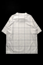 画像をギャラリービューアに読み込む, N/07 exclusive MOCK NECK HALF SLEEVE PULLOVER / WINDOWPANE CHECK TR TWILL (IVORY)