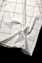 画像をギャラリービューアに読み込む, N/07 exclusive MOCK NECK HALF SLEEVE PULLOVER / WINDOWPANE CHECK TR TWILL (IVORY)