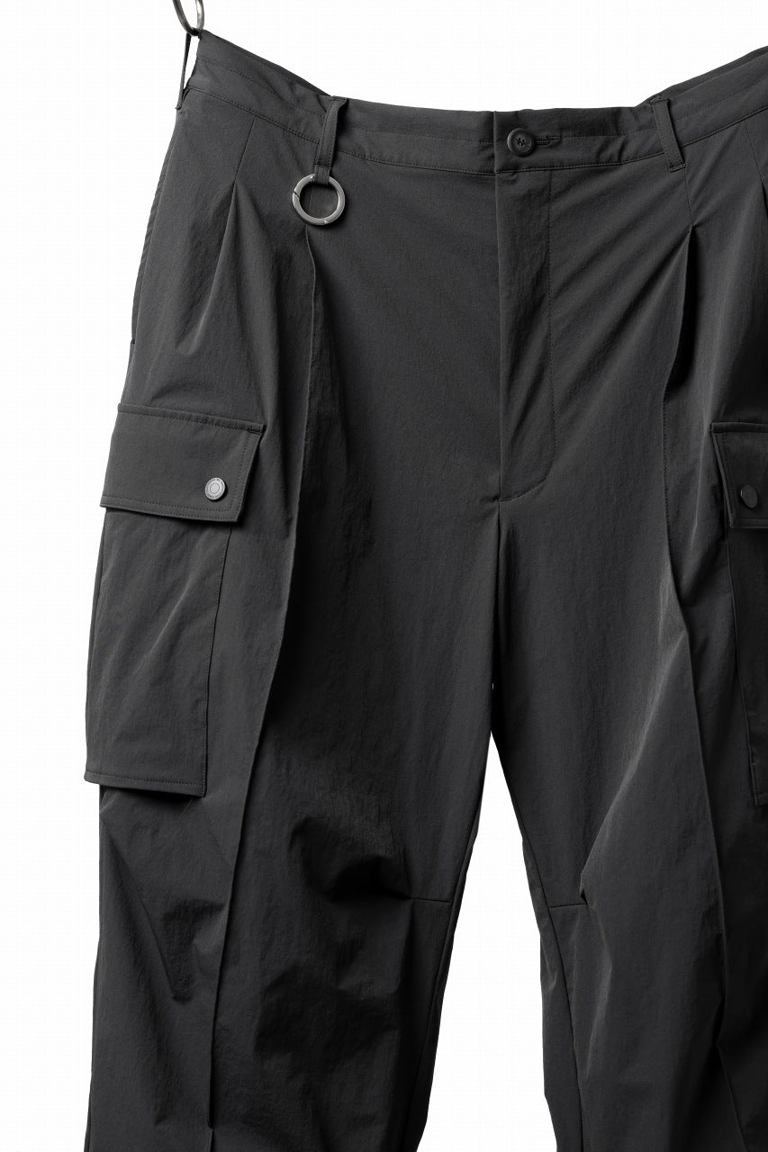 画像をギャラリービューアに読み込む, th products NERDRUM / Cargo Pants / recycled nylon stretch taffeta (black)