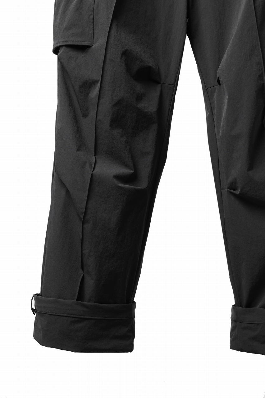 画像をギャラリービューアに読み込む, TARO HORIUCHI / th products NERDRUM / Cargo Pants / recycled nylon stretch taffeta (black)