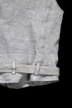 画像をギャラリービューアに読み込む, ISAMU KATAYAMA BACKLASH JP-CALF NATURAL DYED GARMENT-WASH DOUBLE RIDERS VEST (WHITE)