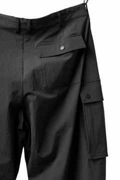 画像をギャラリービューアに読み込む, th products NERDRUM / Cargo Pants / recycled nylon stretch taffeta (black)