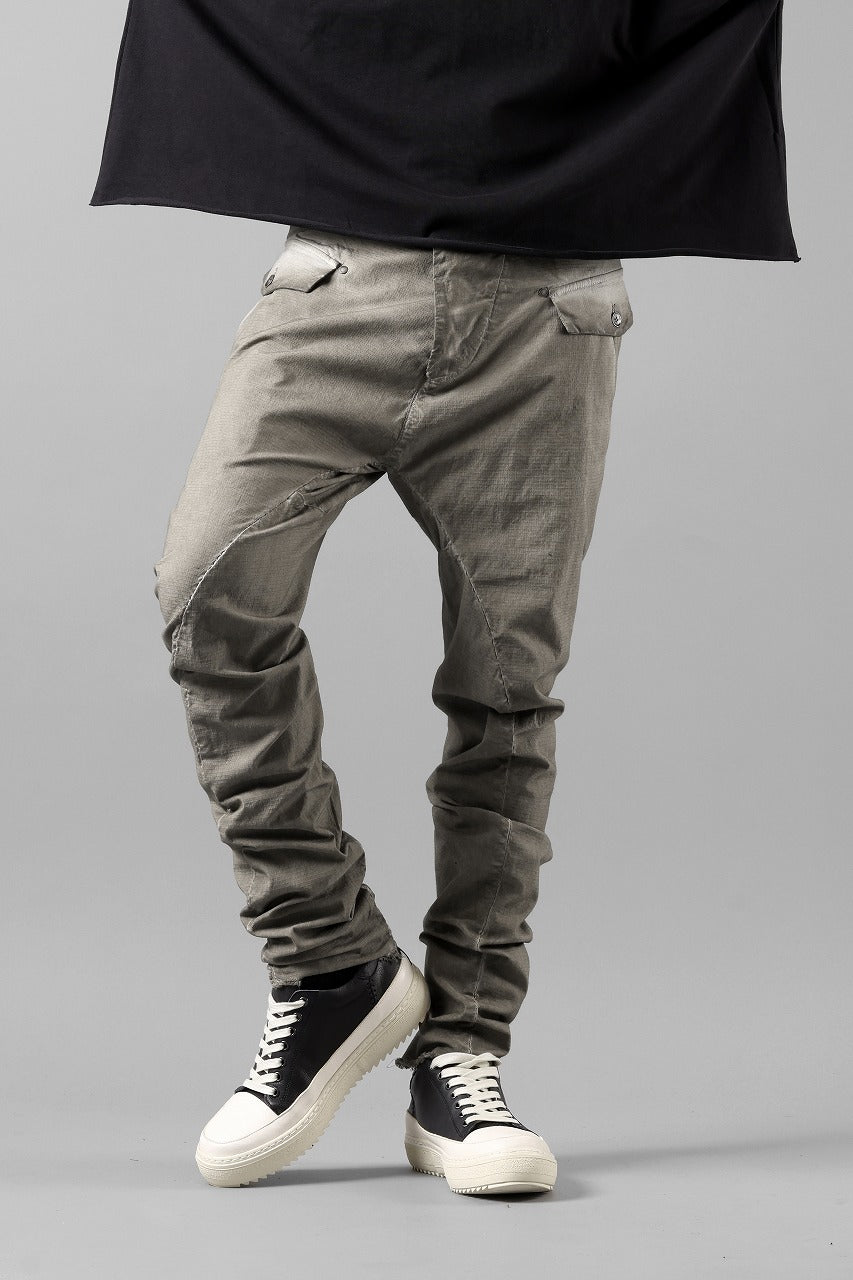 画像をギャラリービューアに読み込む, masnada RELAX FLAP POCKET PANTS / STRETCH LIGHT WEIGHT RIPSTOP (SHALE)