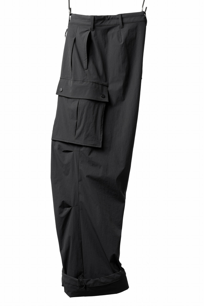 画像をギャラリービューアに読み込む, th products NERDRUM / Cargo Pants / recycled nylon stretch taffeta (black)