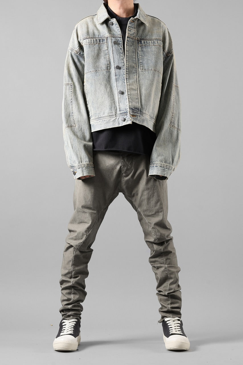 画像をギャラリービューアに読み込む, masnada RELAX FLAP POCKET PANTS / STRETCH LIGHT WEIGHT RIPSTOP (SHALE)