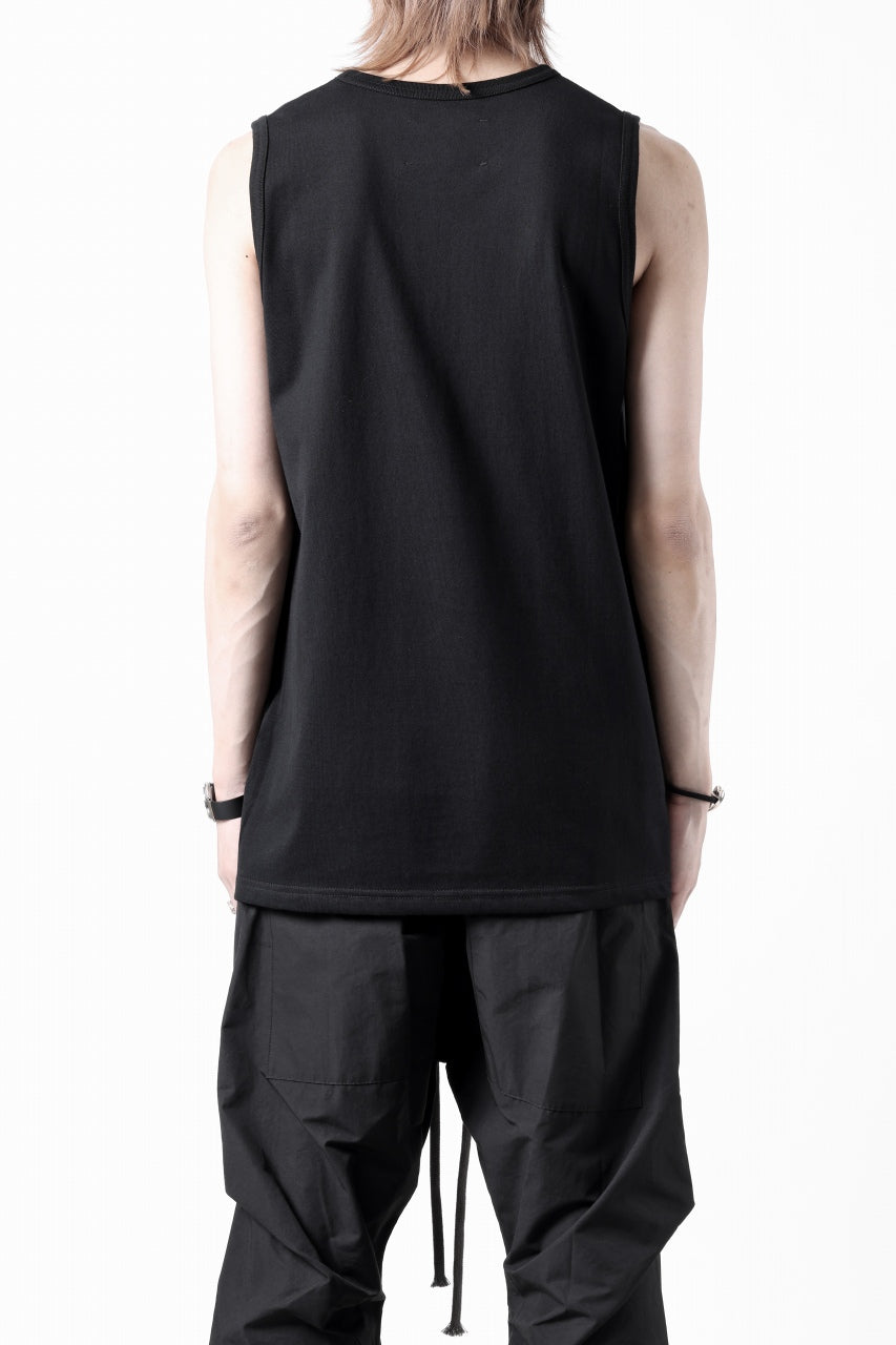 Load image into Gallery viewer, N/07 NO SLEEVE TOP / CLASSIC JERSEY (BLACK)