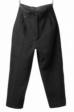 画像をギャラリービューアに読み込む, TARO HORIUCHI / th products KAPOOR / Wide Tapered Pants / travel wool premiere (black)