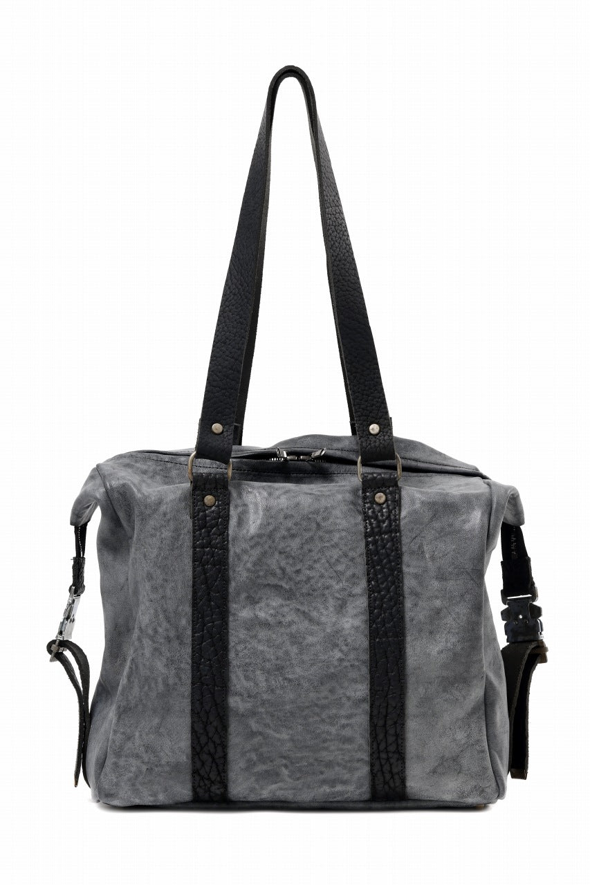 画像をギャラリービューアに読み込む, ierib exclusive Dr-Bag Small wt. Strap Belt / White Waxed Shrunken Horse (BLACK)