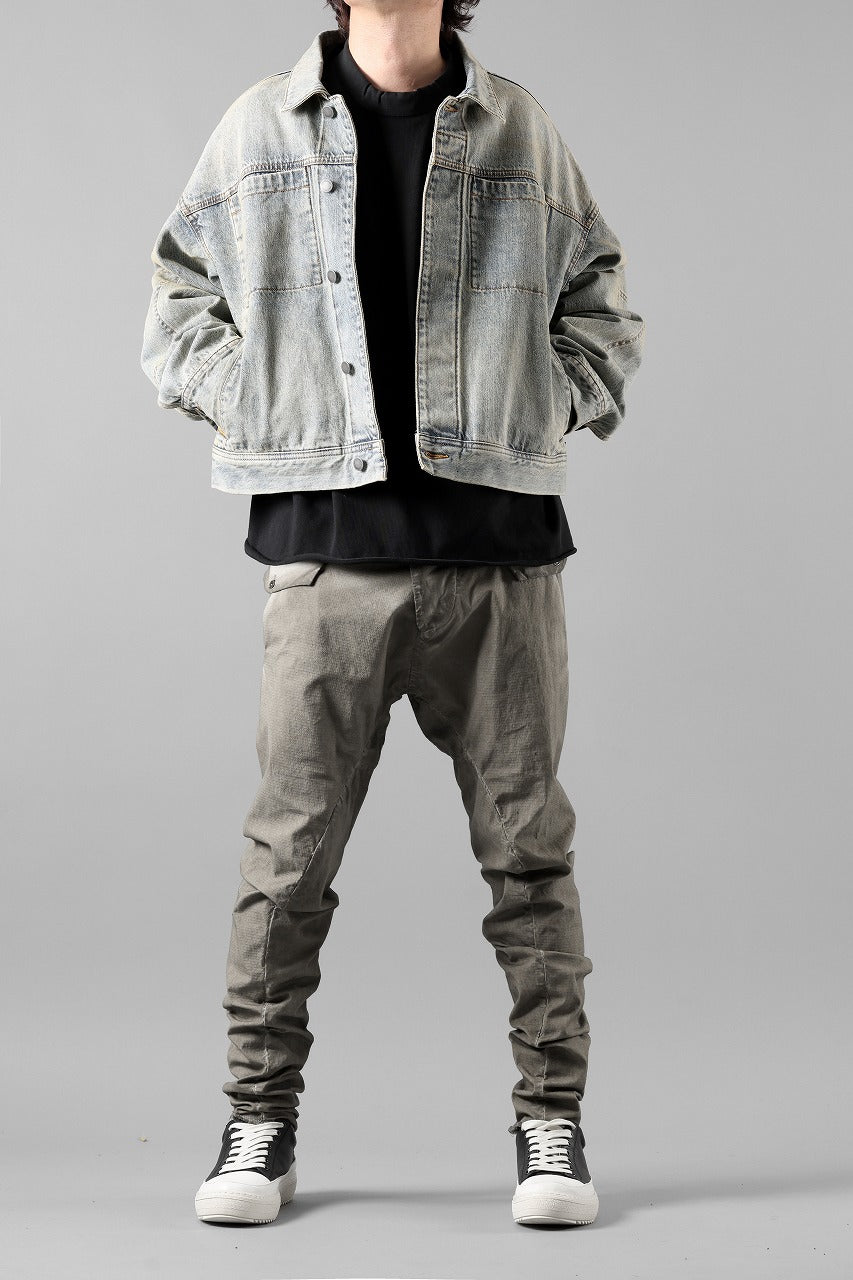 画像をギャラリービューアに読み込む, masnada RELAX FLAP POCKET PANTS / STRETCH LIGHT WEIGHT RIPSTOP (SHALE)