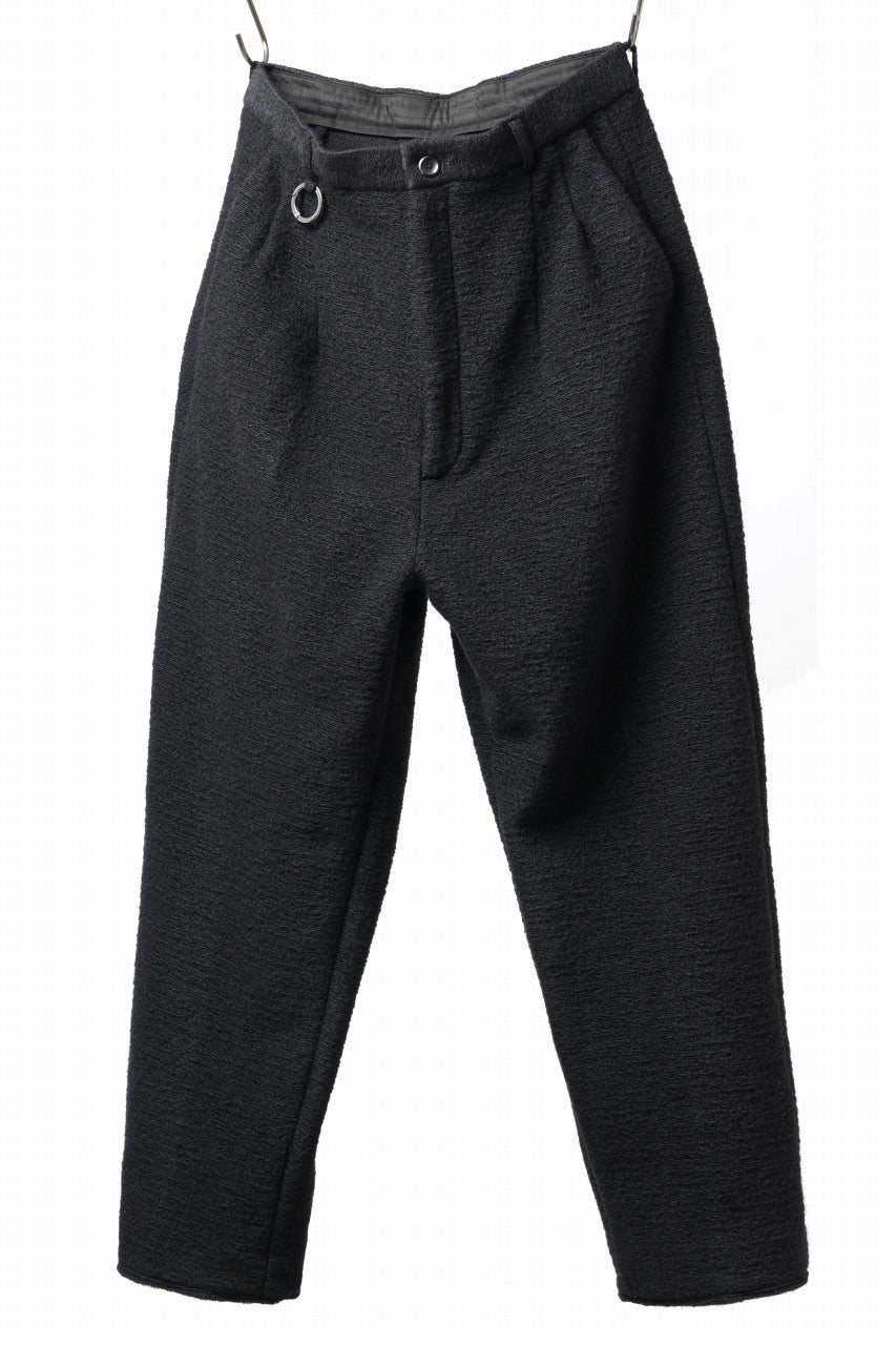 画像をギャラリービューアに読み込む, TARO HORIUCHI / th products KAPOOR / Wide Tapered Pants / travel wool premiere (black)