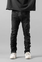 画像をギャラリービューアに読み込む, masnada LAYERED POCKET SLIM JEANS / STRETCH DENIM (BLACK)