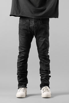 画像をギャラリービューアに読み込む, masnada LAYERED POCKET SLIM JEANS / STRETCH DENIM (BLACK)