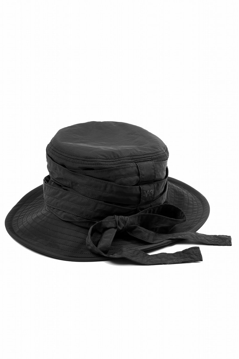 帽子 yyy Y-3 Yohji Yamamoto CINCH BUCKET HAT (BLACK) – LOOM OSAKA