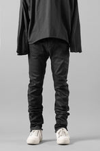 画像をギャラリービューアに読み込む, masnada LAYERED POCKET SLIM JEANS / STRETCH DENIM (BLACK)