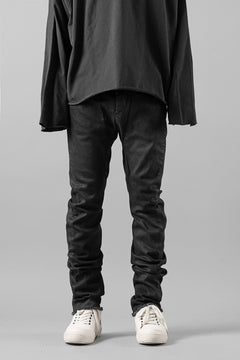 画像をギャラリービューアに読み込む, masnada LAYERED POCKET SLIM JEANS / STRETCH DENIM (BLACK)