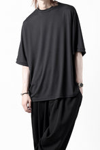 画像をギャラリービューアに読み込む, N/07 DOLMAN SHORT SLEEVE TEE / AQUASUITING THICK RIB (BLACK)