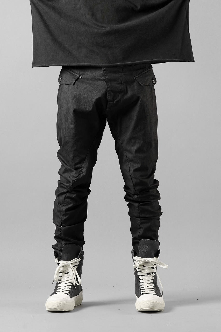 画像をギャラリービューアに読み込む, masnada RELAX FLAP POCKET PANTS / STRETCH LIGHT WEIGHT RIPSTOP (BLACK)