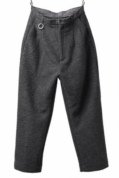 th products KAPOOR / Wide Tapered Pants / travel wool premiere (gray)