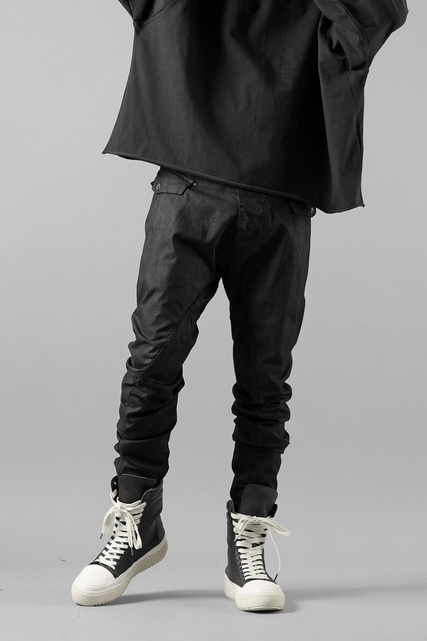 画像をギャラリービューアに読み込む, masnada RELAX FLAP POCKET PANTS / STRETCH LIGHT WEIGHT RIPSTOP (BLACK)