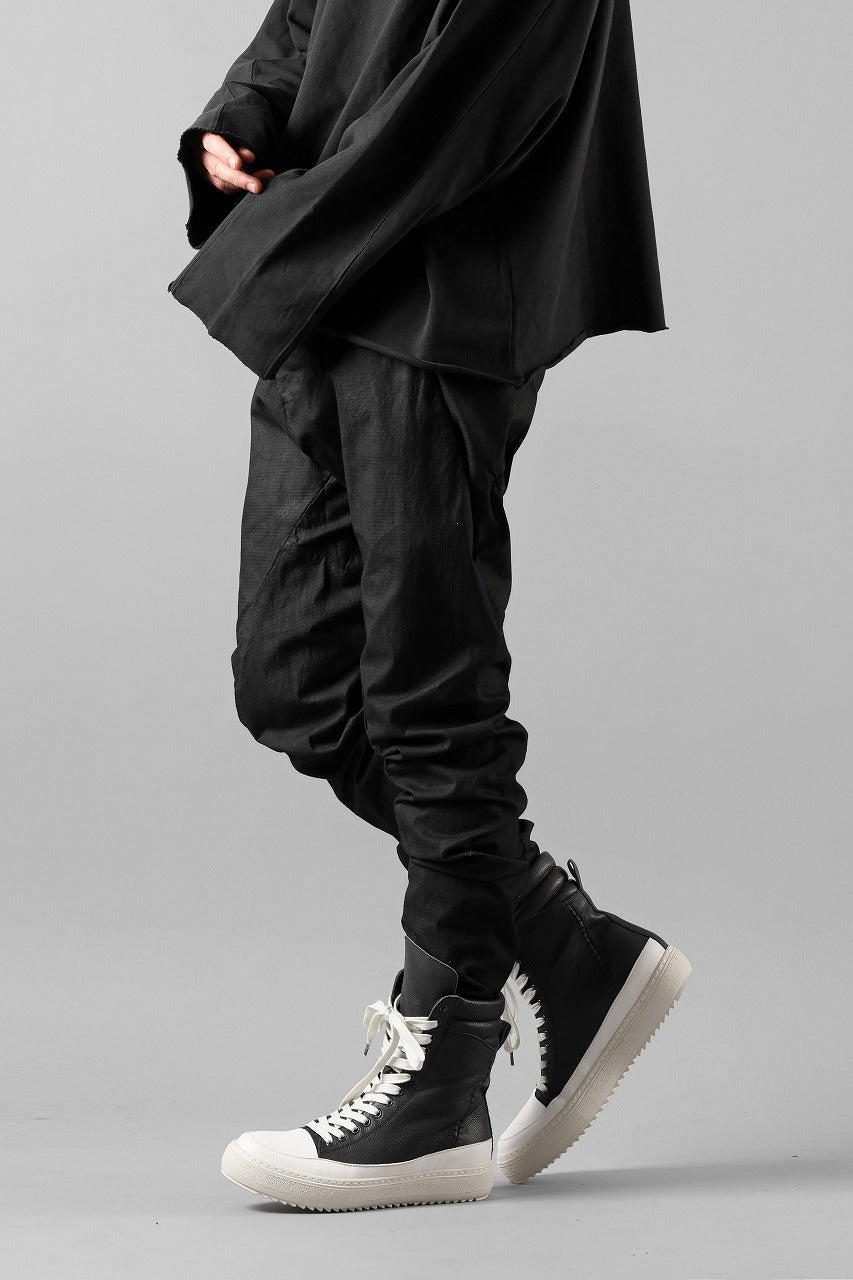 画像をギャラリービューアに読み込む, masnada RELAX FLAP POCKET PANTS / STRETCH LIGHT WEIGHT RIPSTOP (BLACK)