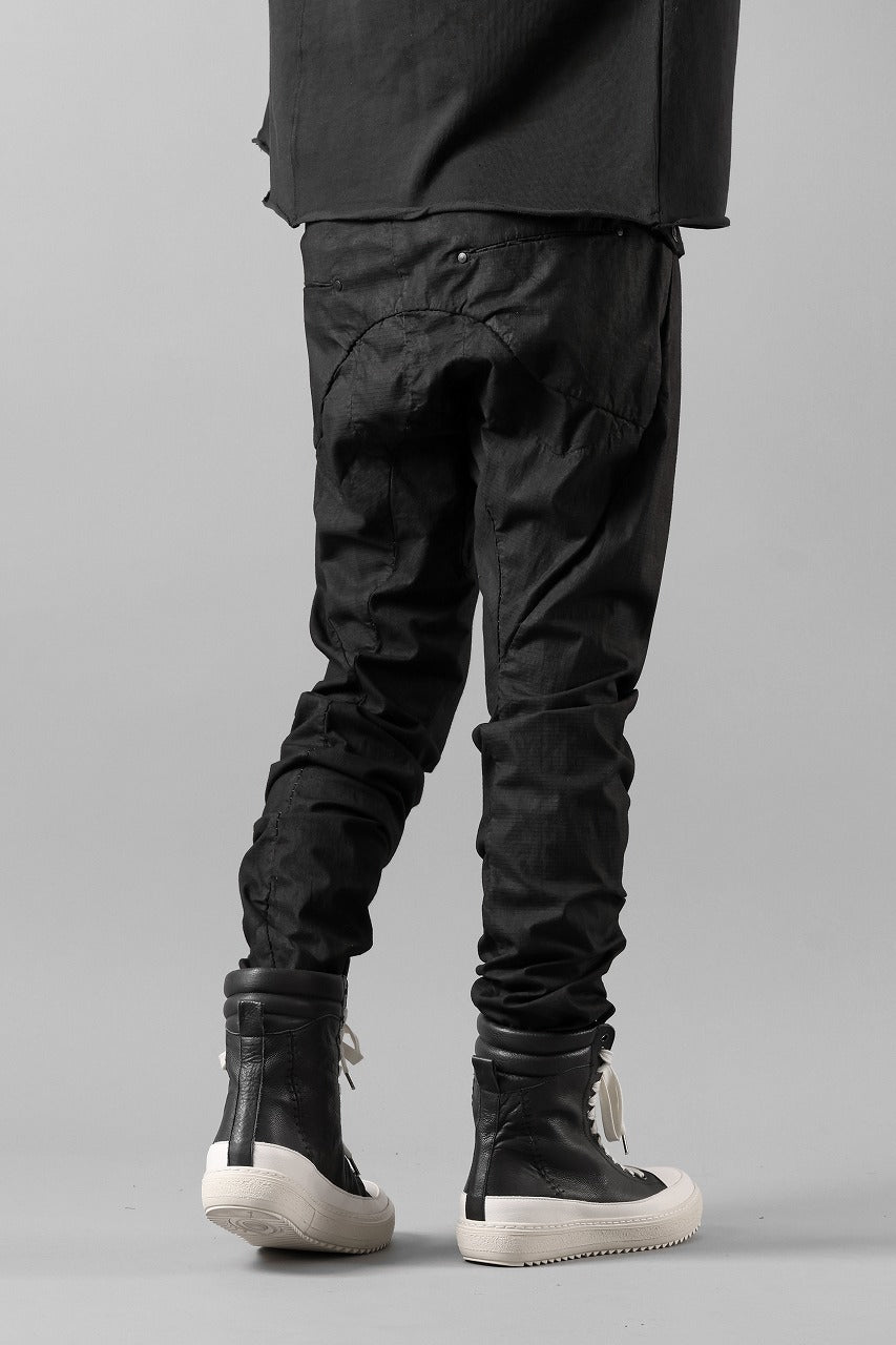 画像をギャラリービューアに読み込む, masnada RELAX FLAP POCKET PANTS / STRETCH LIGHT WEIGHT RIPSTOP (BLACK)