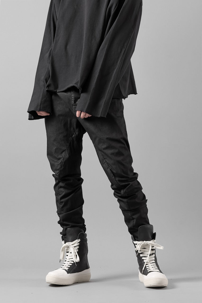 画像をギャラリービューアに読み込む, masnada RELAX FLAP POCKET PANTS / STRETCH LIGHT WEIGHT RIPSTOP (BLACK)