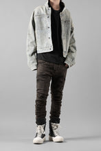 画像をギャラリービューアに読み込む, masnada LAYERED POCKET SLIM JEANS / STRETCH DENIM (BLACK CLAY)