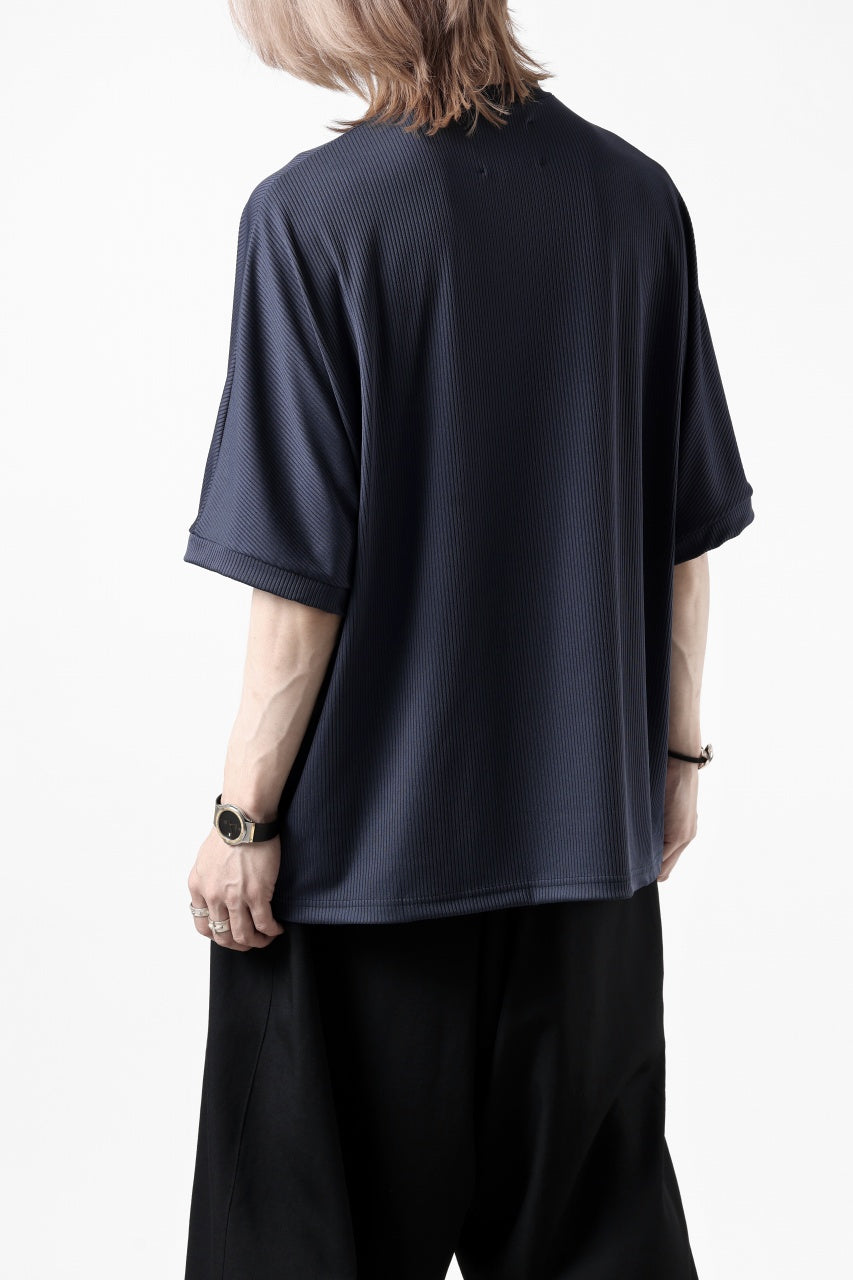 画像をギャラリービューアに読み込む, N/07 DOLMAN SHORT SLEEVE TEE / AQUASUITING THICK RIB (MIDNIGHT)