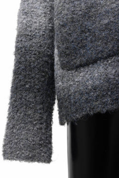 画像をギャラリービューアに読み込む, TARO HORIUCHI / th products Inflated Cardigan / 1/4.5 kasuri loop knit (mono)