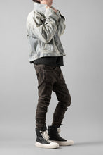 画像をギャラリービューアに読み込む, masnada LAYERED POCKET SLIM JEANS / STRETCH DENIM (BLACK CLAY)