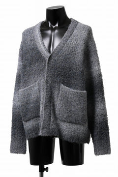 画像をギャラリービューアに読み込む, TARO HORIUCHI / th products Inflated Cardigan / 1/4.5 kasuri loop knit (mono)