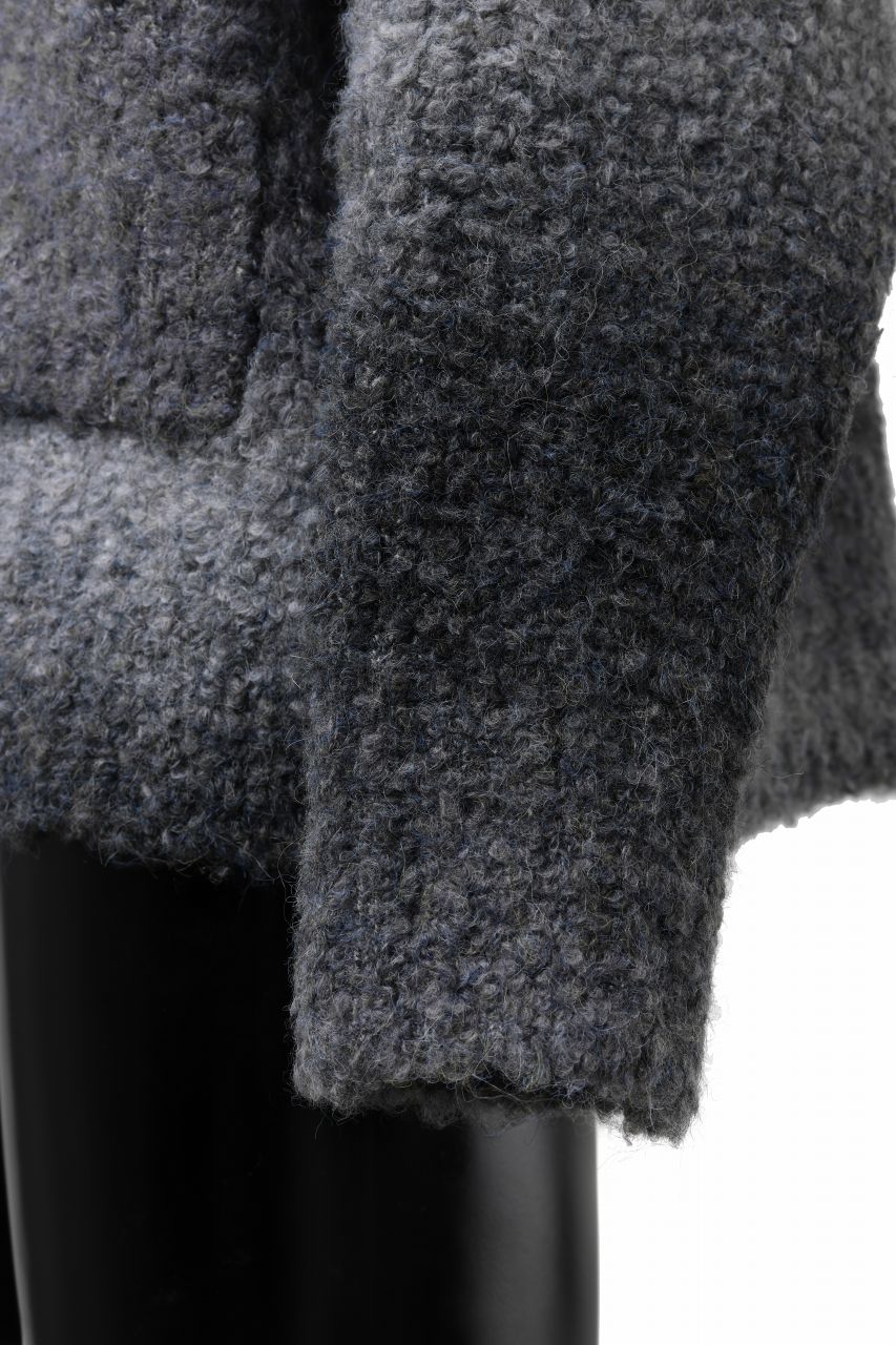 画像をギャラリービューアに読み込む, TARO HORIUCHI / th products Inflated Cardigan / 1/4.5 kasuri loop knit (mono)